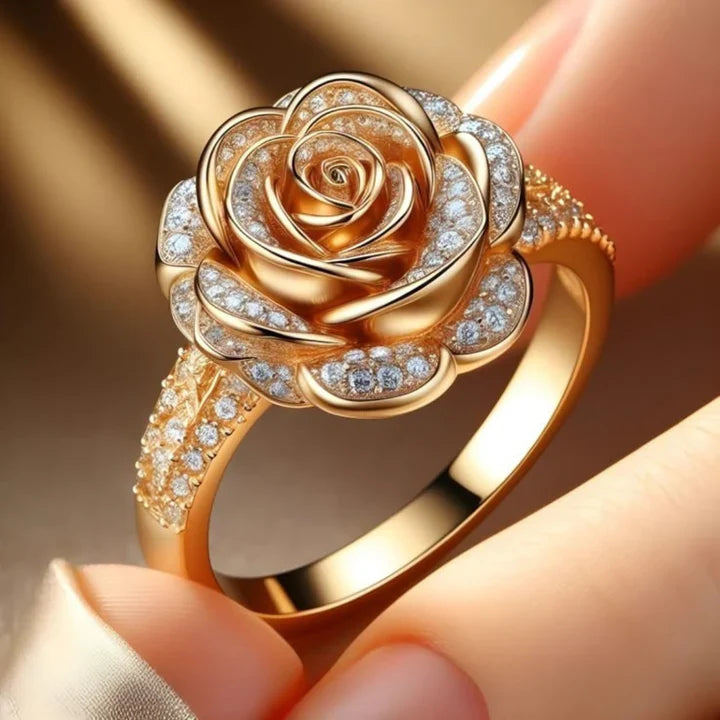 Mabyla | Exotischer Ring in Roségold mit Zirkonia