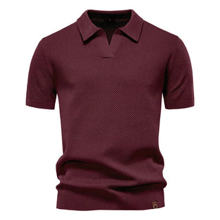 August | Casual strukturiertes Polo-shirt