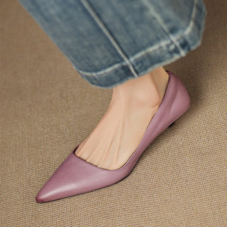 Orlisse Leder Kitten Heel Pumps