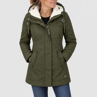 Mabyla | Wasserdichter Parka mit fleecegefütterter Kapuze für Damen