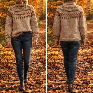 Mabyla | Strickpullover mit Stehkragen