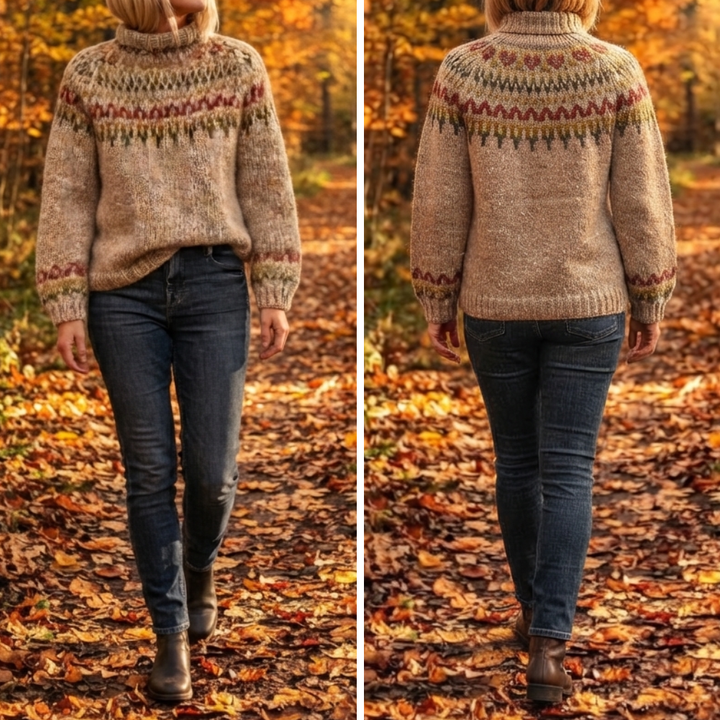 Mabyla | Strickpullover mit Stehkragen