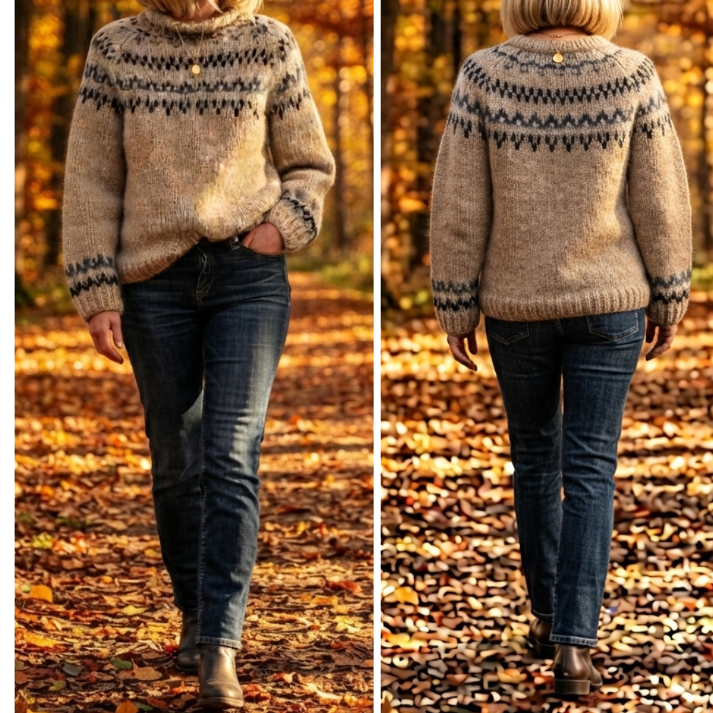 Mabyla | Strickpullover mit Stehkragen