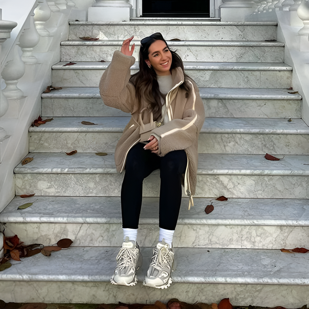 Maxine | Teddyjacke mit Reißverschluss
