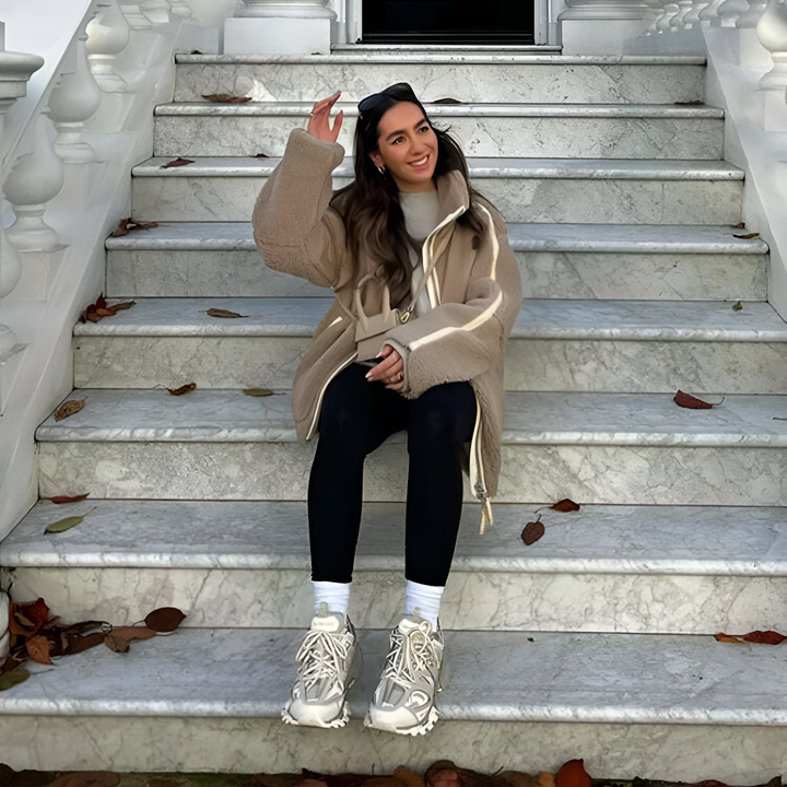 Maxine | Teddyjacke mit Reißverschluss