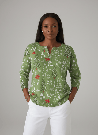 Rosanna | Henley Weihnachts-Pullover