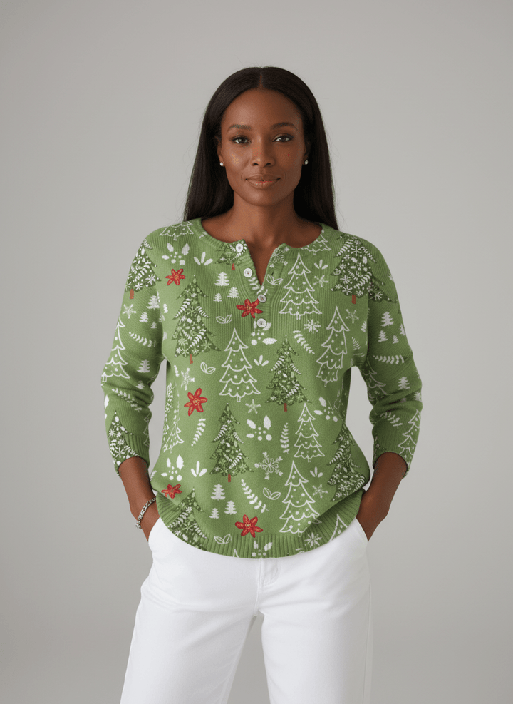 Rosanna | Henley Weihnachts-Pullover