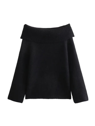 Kiondra | Strickpullover mit Off-Shoulder-Ausschnitt