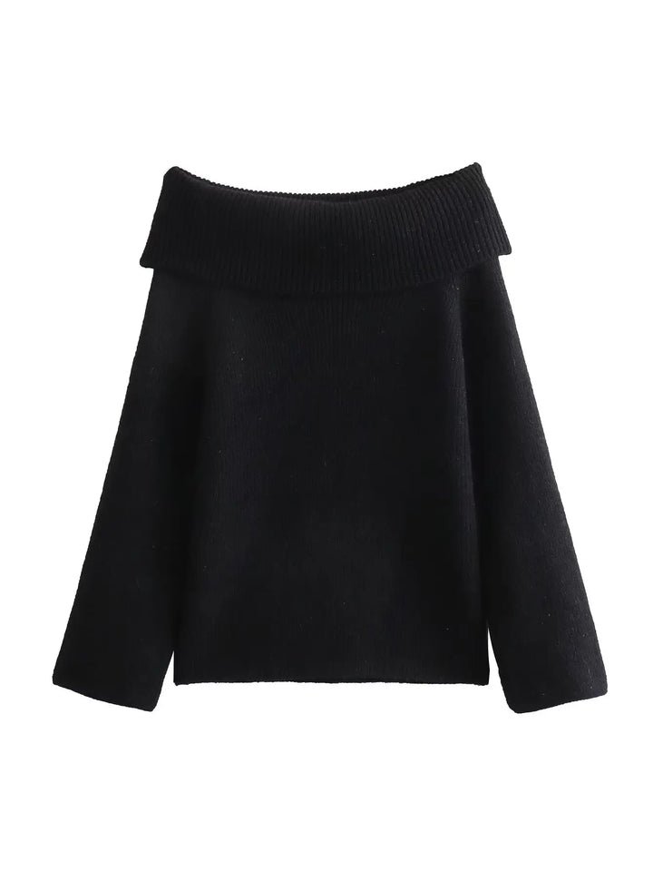 Kiondra | Strickpullover mit Off-Shoulder-Ausschnitt