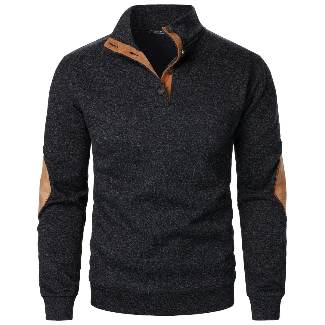 Martin | Henley-Pullover mit Stehkragen