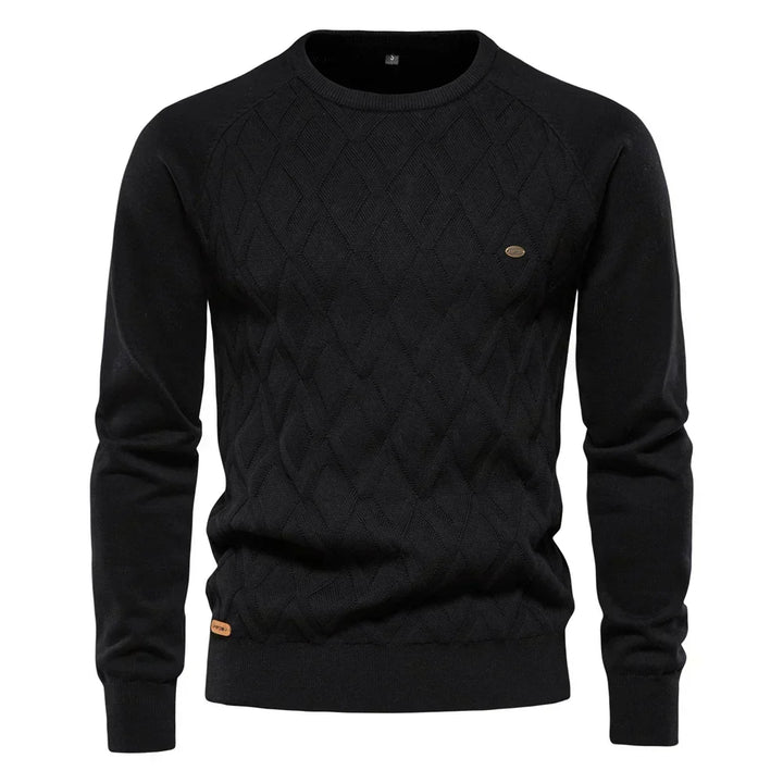 Theodor | Herrenpullover mit Rautenmuster