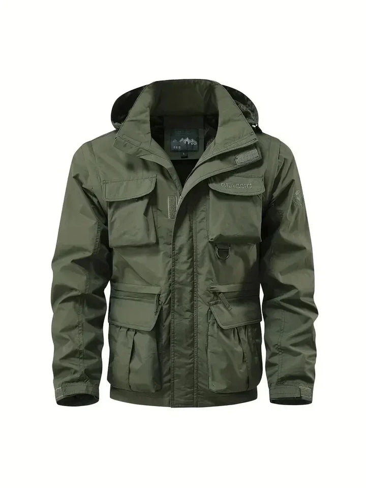 Evra | 2-in-1 Windjacke mit integrierten Handwärmern