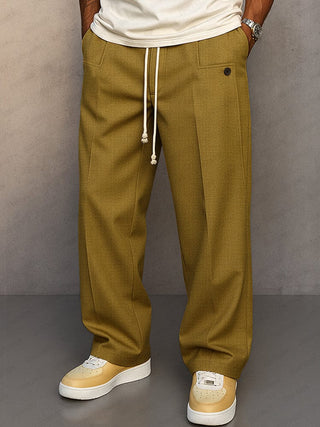 Mabyla | Relaxed-Fit-Hose für Herren – für Arbeit und Freizeit, mit Reißverschluss und elastischem Bund
