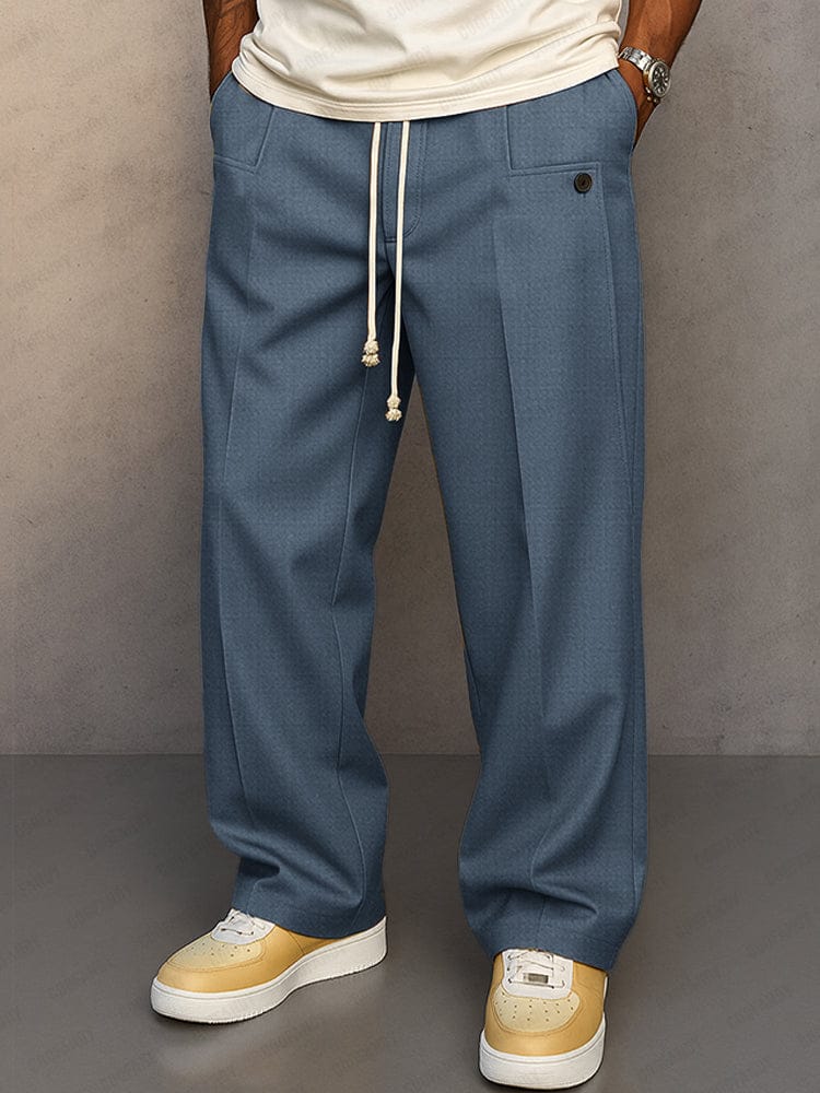 Mabyla | Relaxed-Fit-Hose für Herren – für Arbeit und Freizeit, mit Reißverschluss und elastischem Bund
