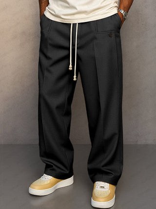 Mabyla | Relaxed-Fit-Hose für Herren – für Arbeit und Freizeit, mit Reißverschluss und elastischem Bund