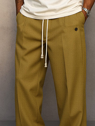 Mabyla | Relaxed-Fit-Hose für Herren – für Arbeit und Freizeit, mit Reißverschluss und elastischem Bund