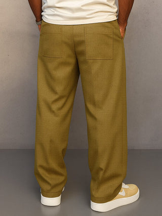 Mabyla | Relaxed-Fit-Hose für Herren – für Arbeit und Freizeit, mit Reißverschluss und elastischem Bund