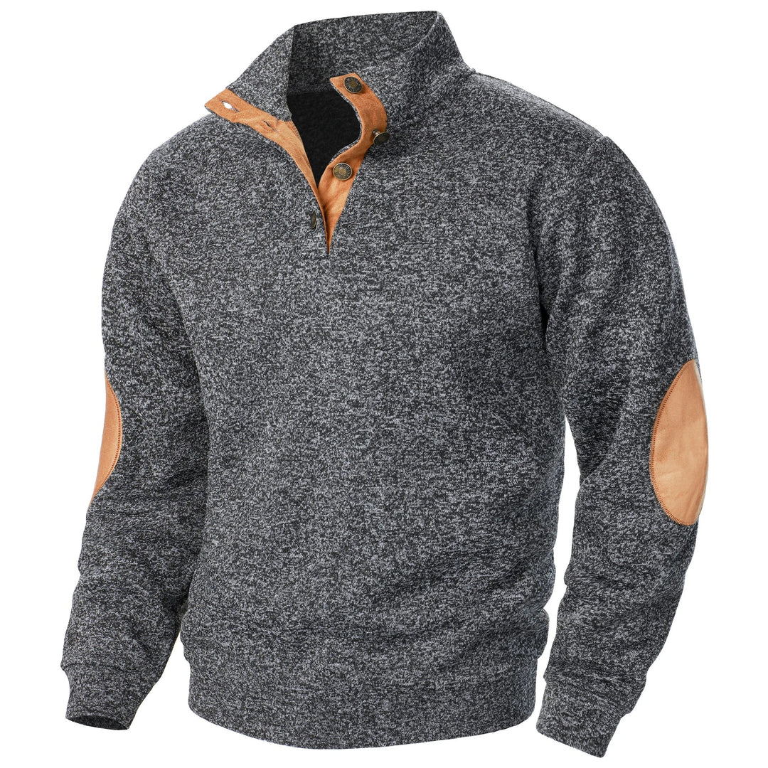 Martin | Henley-Pullover mit Stehkragen