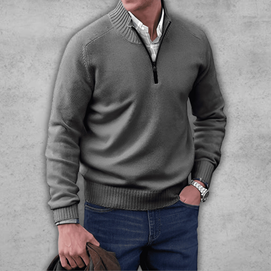 Markus | Eleganter Reißverschluss-Pullover