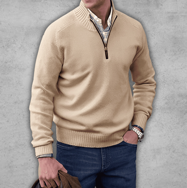 Markus | Eleganter Reißverschluss-Pullover