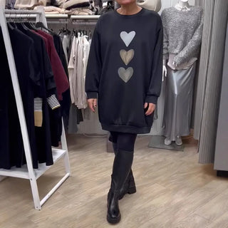 Hazel | Langer Lockerer Pullover