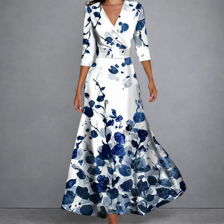 CALLA | Sculpting Floral Maxi Kleid für elegante Selbstsicherheit