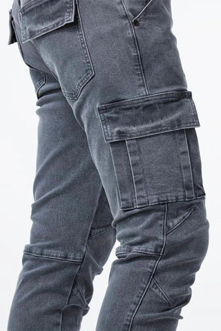Elastische Cargo Jeans