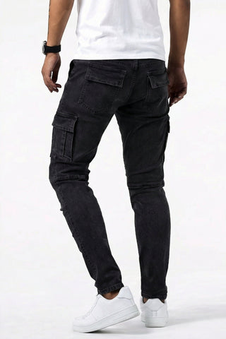 Elastische Cargo Jeans