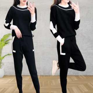 Airan | Rundhalspullover und Jogginghose Set