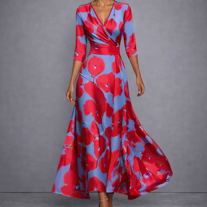CALLA | Sculpting Floral Maxi Kleid für elegante Selbstsicherheit