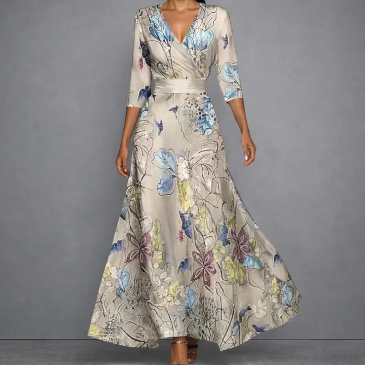 CALLA | Sculpting Floral Maxi Kleid für elegante Selbstsicherheit