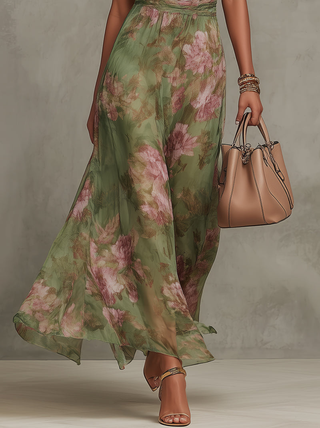 LIVIA | ELEGANTES FLORALES HALTER-MAXIKLEID