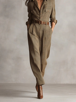 Lucinda – Eleganter Tweed-Overall