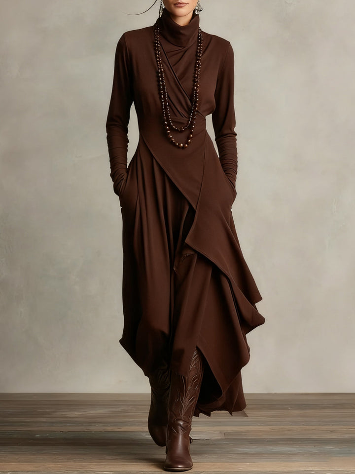 Gaille | Rollkragen Maxikleid