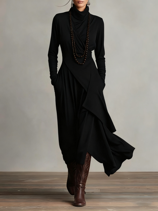 Gaille | Rollkragen Maxikleid