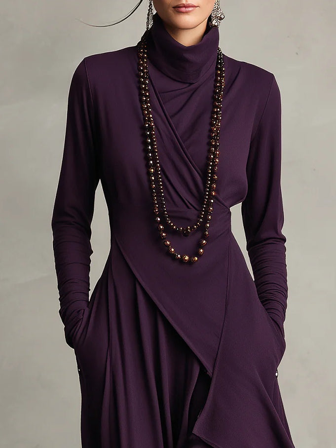 Gaille | Rollkragen Maxikleid