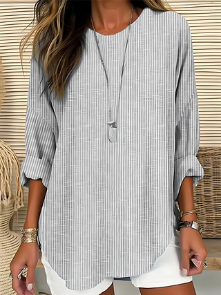Olivia | Trendige gestreifte Bluse