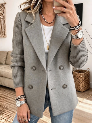 Mabyla | Eleganter Blazer mit Strickärmeln