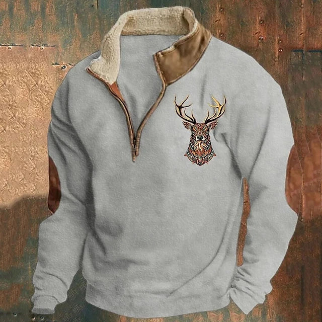 William | Halbreißverschluss-Pullover