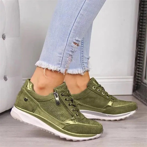 Mabyla | Elegante Sneaker mit Reißverschluss