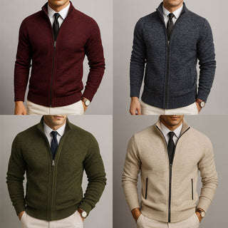 Japhet | Klassische Strickjacke mit Stehkragen