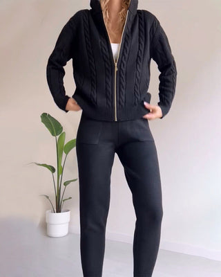 Antonia | Zweiteiliges Jacquard-Set