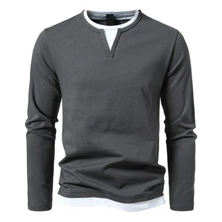 Alwin | Premium Langarmshirt aus gekämmter Baumwolle