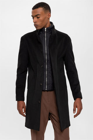 Stellan | Mantel mit Hohem Kragen für Elegante Looks