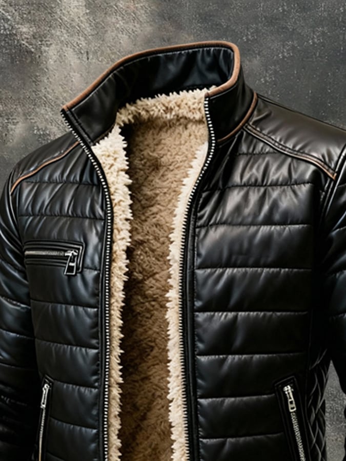 Mabyla | Klassische Jacke mit Reißverschluss und weichem Futter