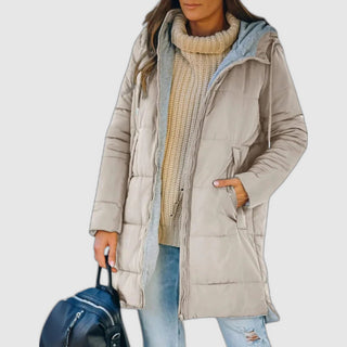Mabyla | Lässige Puffer-Steppjacke mit Kapuze für Damen