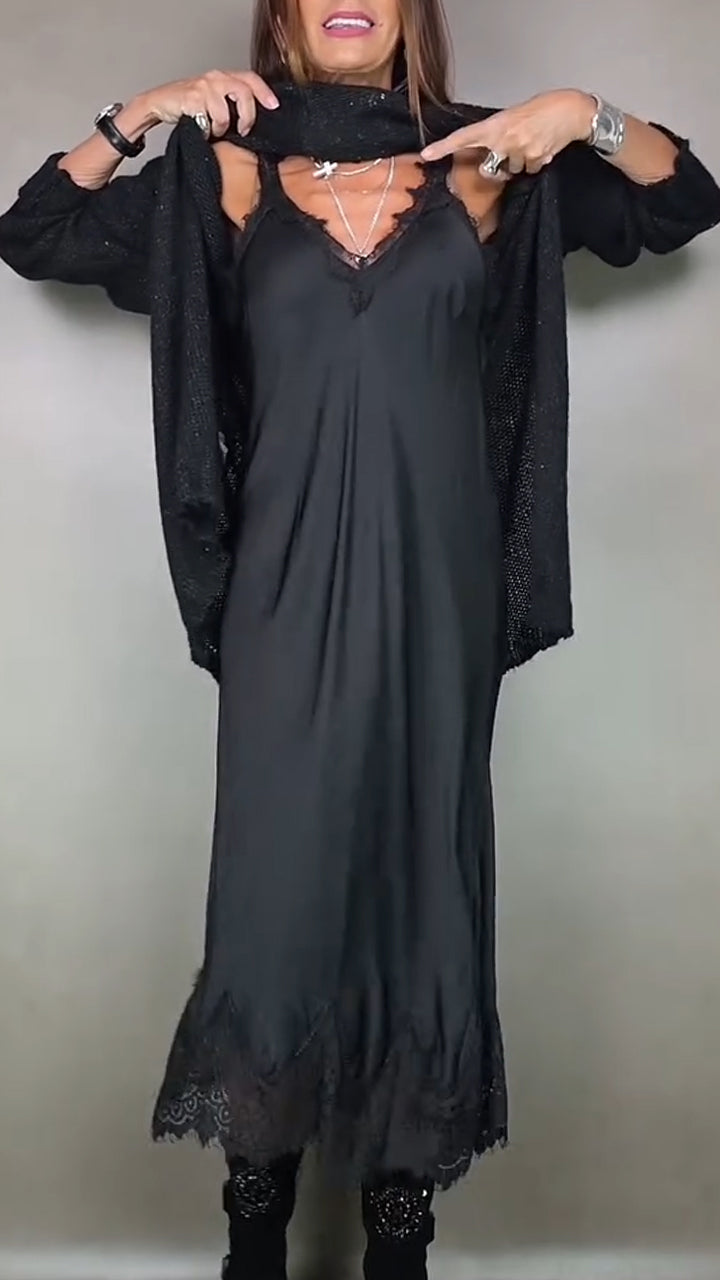 Legria | Mock-Neck-Strickkleid