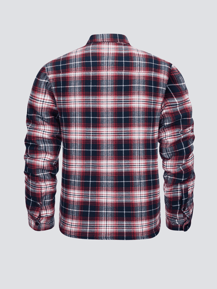Kristian | Kariertes Motorrad-Langarmshirt