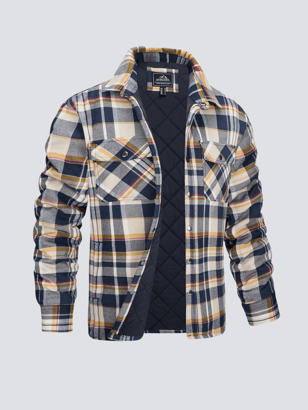 Kristian | Kariertes Motorrad-Langarmshirt