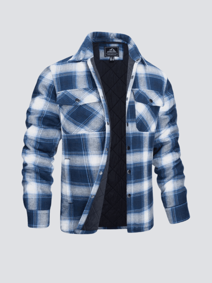 Kristian | Kariertes Motorrad-Langarmshirt